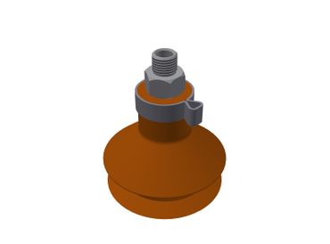 VAF 55 Pu C Bellows Vacuum Cup / Suction Cup w/Adapter